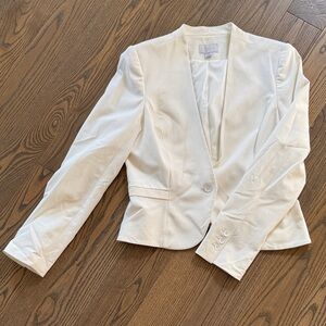 1. State Women's Cream Single-Button Blazer